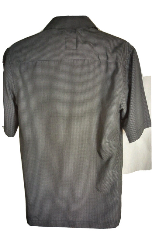 NORDIC TRACK Men's Small Gray Check Cool Dry Short Sleeve Athletic Shirt NWT $59 gallery