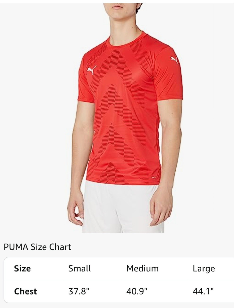 PUMA Men's Teamglory Jersey Red Size XL gallery