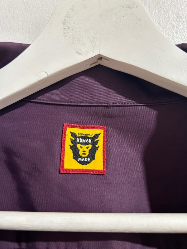 HUMAN MADE BOWLING BUTTON UP PURPLE SIZE LARGE PREOWNED gallery