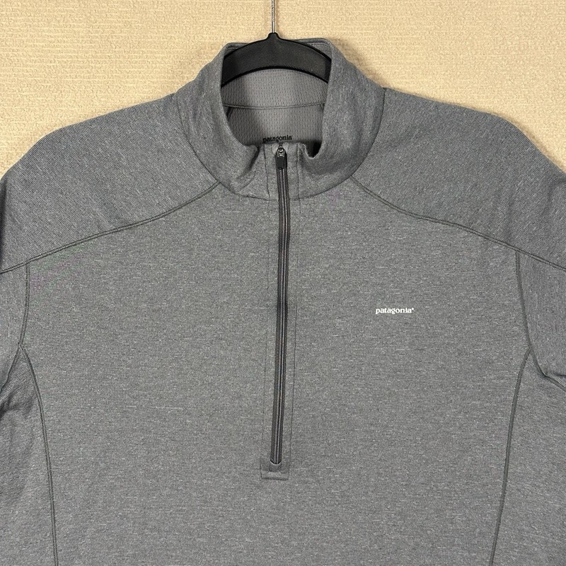 Patagonia Capilene 3 Midweight Base Layer 1/4 Zip Pullover Mens L Gray Polartec gallery