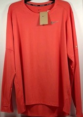 Nike Men’s Extra Large DD4754-629 Dri-FIT Element Running Crew Long Sleeve, Pink