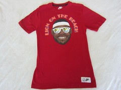 Nike Lebron James “Lion On The Beach” Basketball Shirt Adult Small Red LBJ