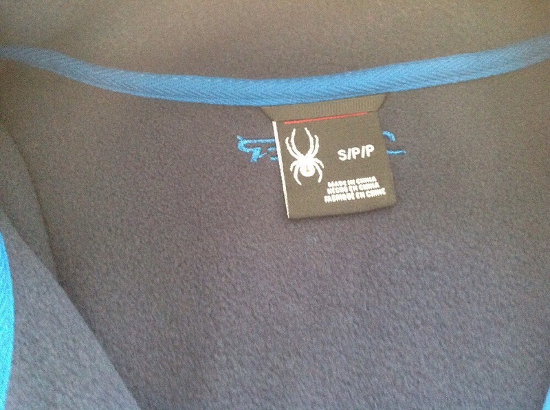 Spyder Mens Pullover Frontier Blue Polar Fleece 1/4 Button 71D64051 42 Sz S $129 gallery