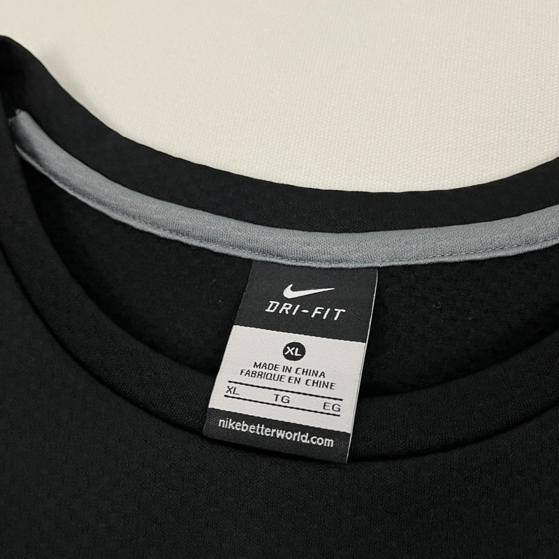 Y2K Nike Kobe Bryant Shirt Men XL Black Gray Mamba Mentality Fearless Dri-Fit LS gallery