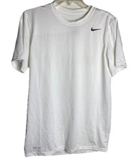 Nike Legend Crew Dri Fit Tee Shirt Gym Men’s White Cool Grey 727982 100 Sz: S