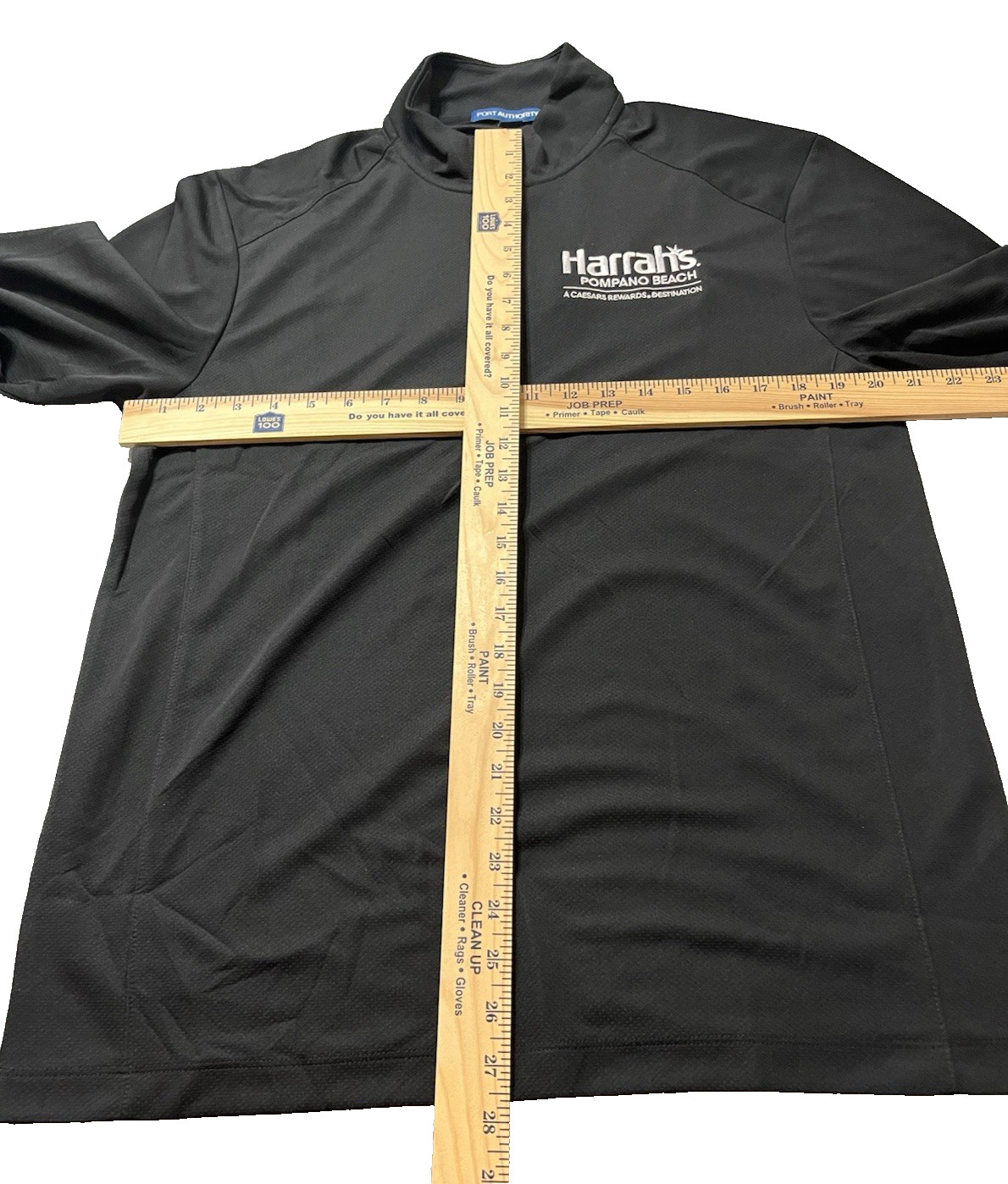 NEW Port Authority Pinpoint Mesh Harrah's Pompano Beach FL 1/2-Zip K806 Med BLK gallery