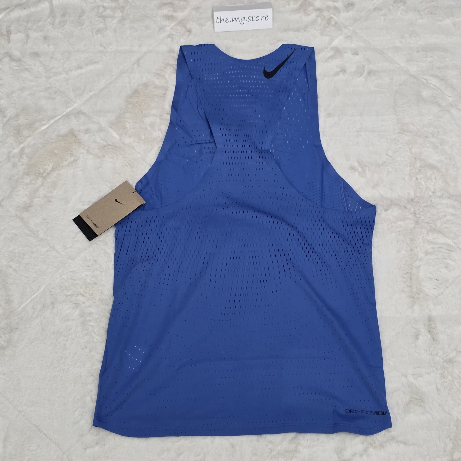 Nike AEROSWIFT Dri-FIT ADV Running Singlet Blue Men’s Sz S FN4231-411 NWT gallery