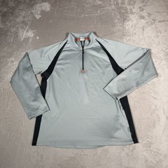 Alo Yoga Shirt Mens Extra Large Gray 1/4 Zip Long Sleeve Athletic Coolfit