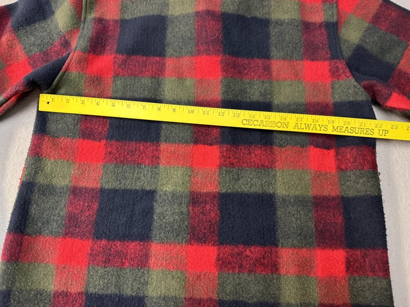 Orvis Pullover Mens Medium Red Black Green Buffalo Plaid Snap Button Outdoors gallery