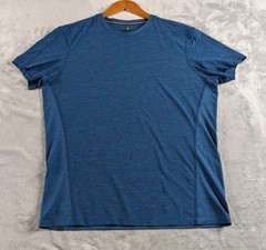 Ten Thousand Versatile Shirt Mens Medium Blue Short Sleeve Mesh Performance Tee