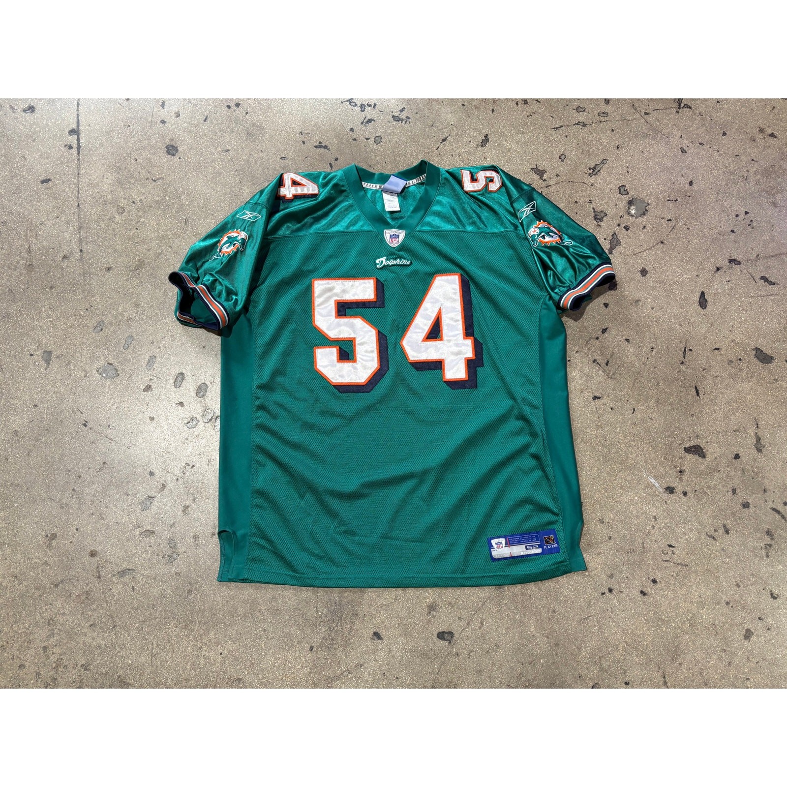 Miami Dolphins Authentic #54 Thomas Jersey - Teal Size 52/XXL gallery