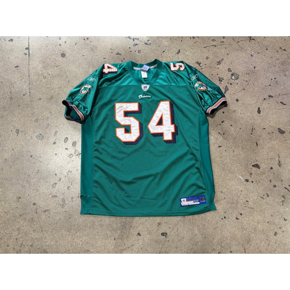 Miami Dolphins Authentic #54 Thomas Jersey - Teal Size 52/XXL
