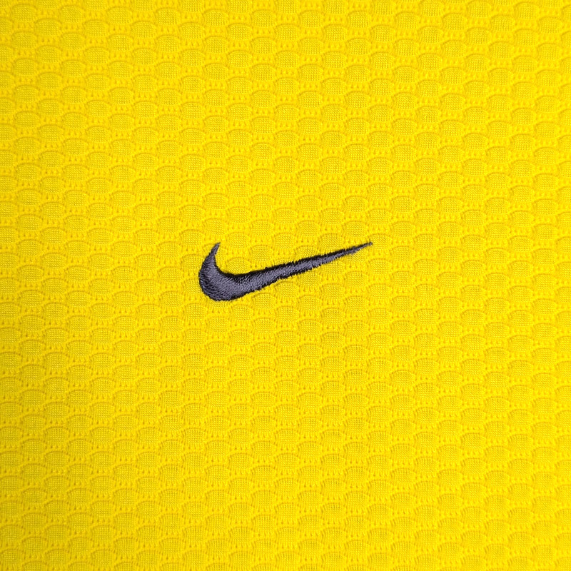 Nike Textured Performance Knit Athletic Training Shirt Yellow Water Wick Cooling gallery