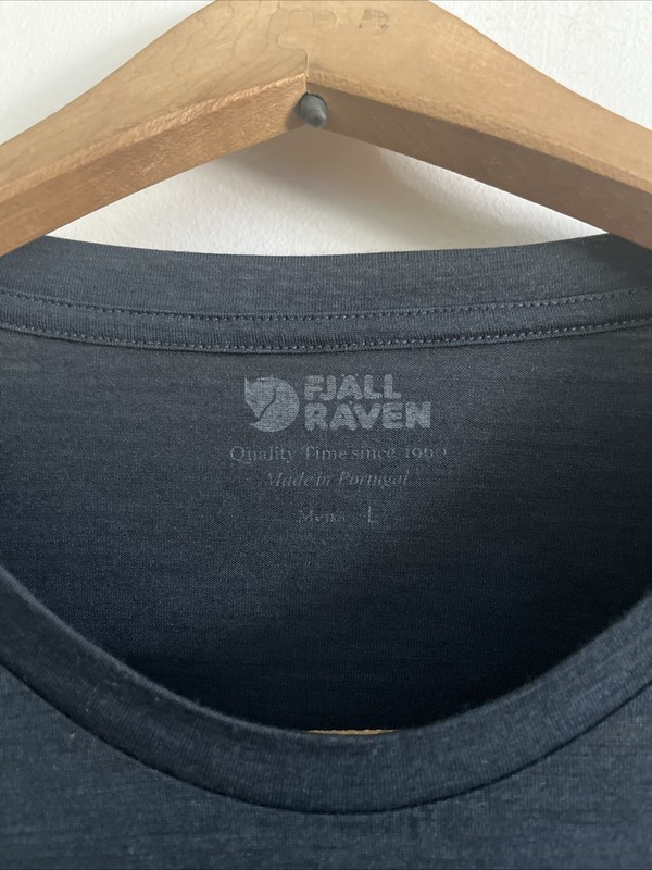 Fjallraven High Coast First Layer L Wool Blend LS Tee Mens Blue Outdoors gallery