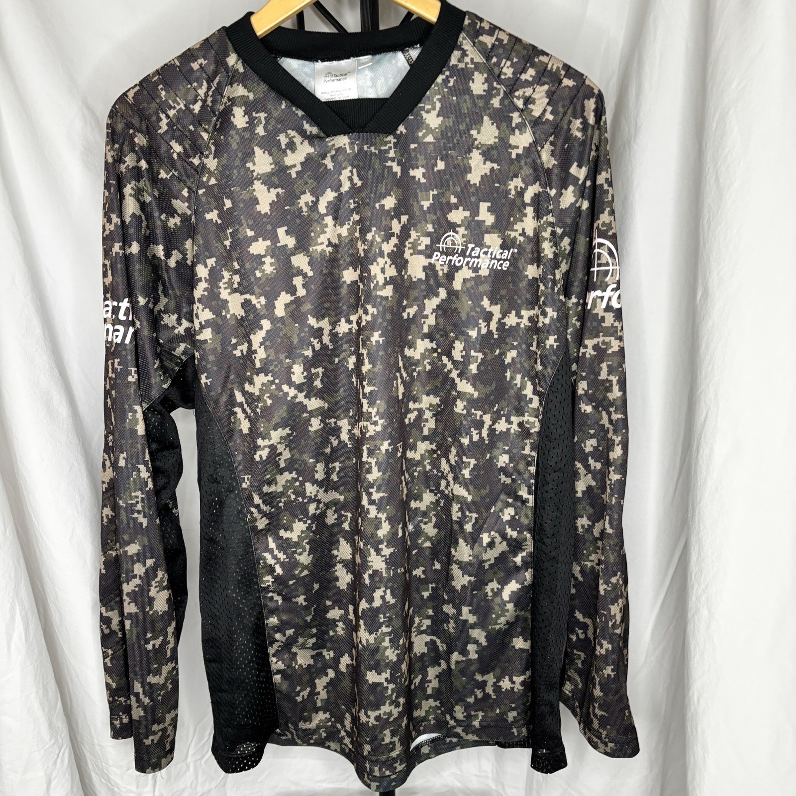 Tactical Performance Long Sleeve Camo Shirt SzS/M Vented Lightweight Hunt Fish gallery