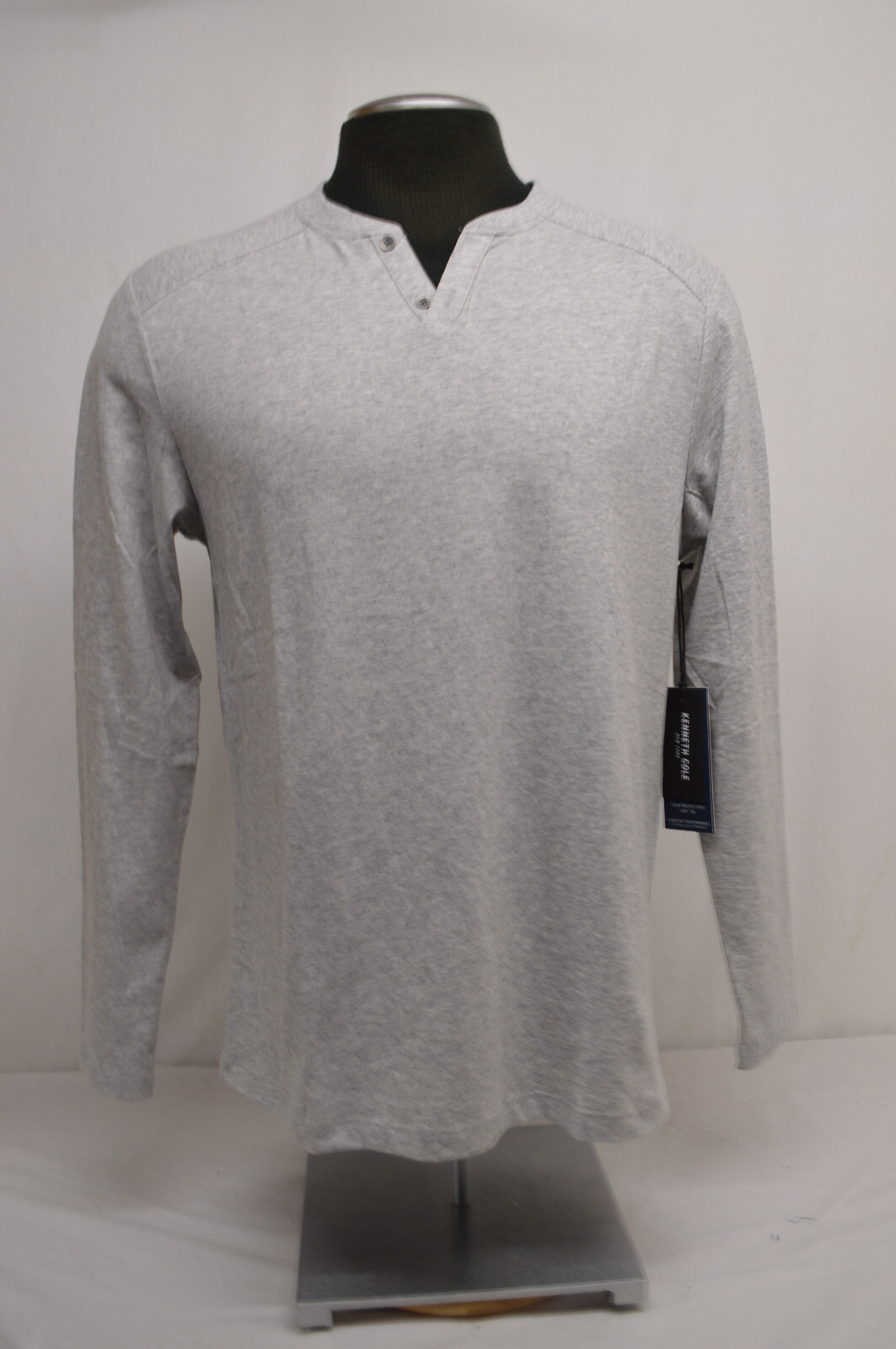 NEW Kenneth Cole Men's Techni-Cole Lightweight 2 Button Shirt MED Gray gallery