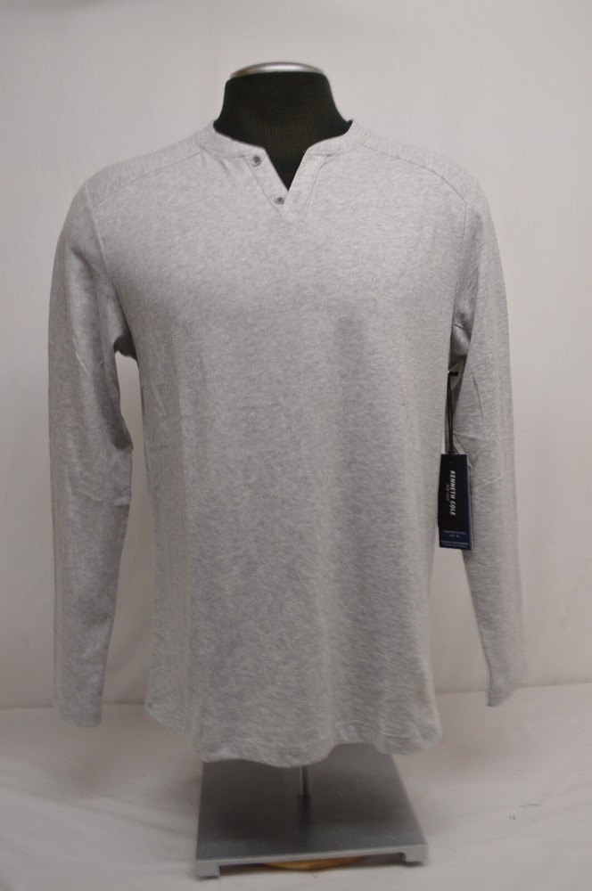 NEW Kenneth Cole Men's Techni-Cole Lightweight 2 Button Shirt MED Gray