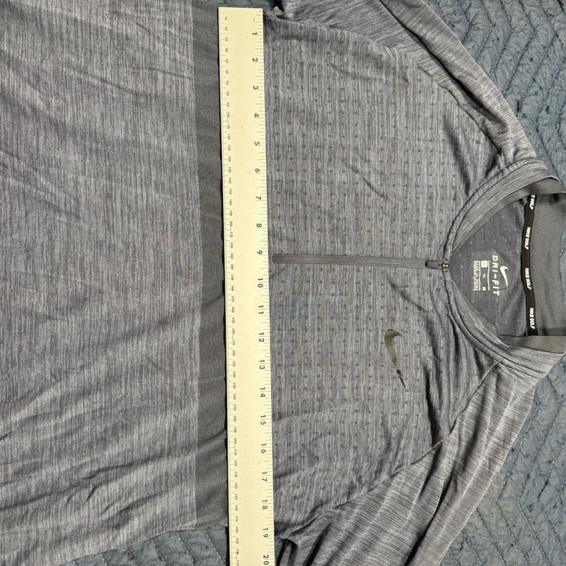 Nike Golf Dry Knit 1/4 Zip Long Sleeve Shirt 892221-011 Men's Size XL Blue Gray gallery