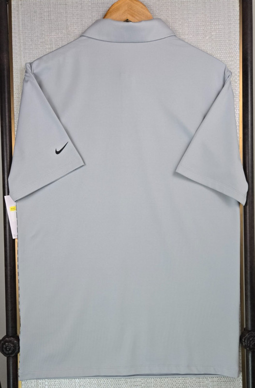 NIKE Dri-Fit New $80 Mens Performance Polo Shirt Size Small Gray Stripe Golf gallery