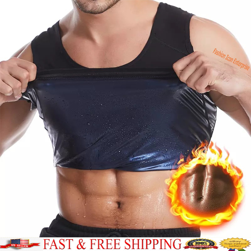 Brand New Men Body Shaper Gym Yoga Thermal Slimming Waist Trainer Sauna Vest gallery
