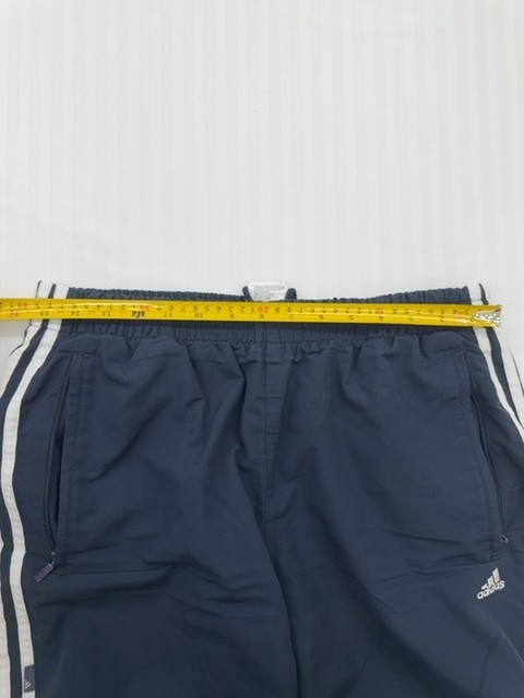 Adidas Track Pants Mens Navy Blue Three Stripe Size M gallery