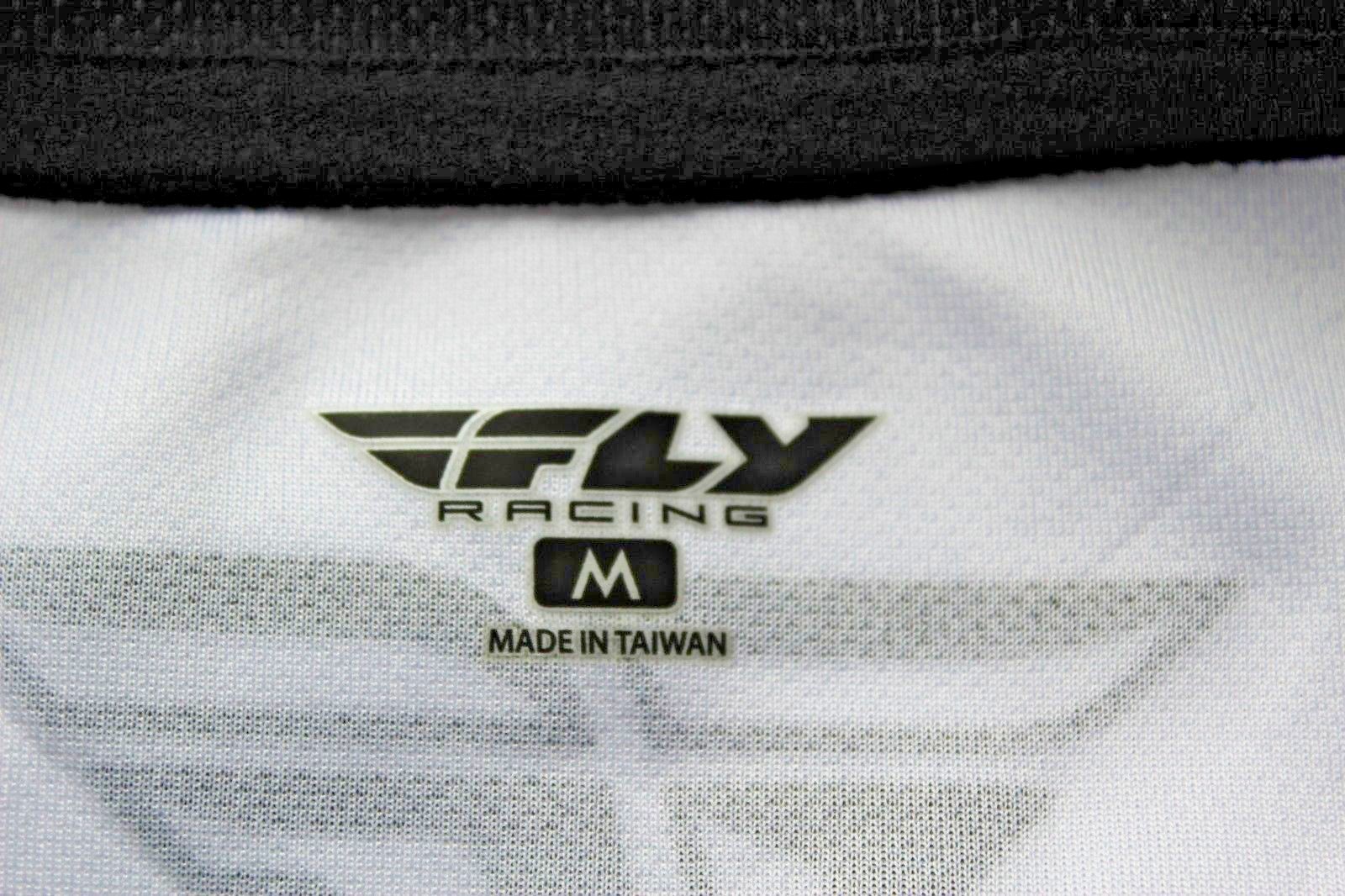 M Men's Fly Racing Super D Jersey White Black Medium New NWT gallery