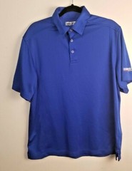Callaway Mens Blue Short Sleeve Champion Brands Polo Golf Shirt sz M 2-18