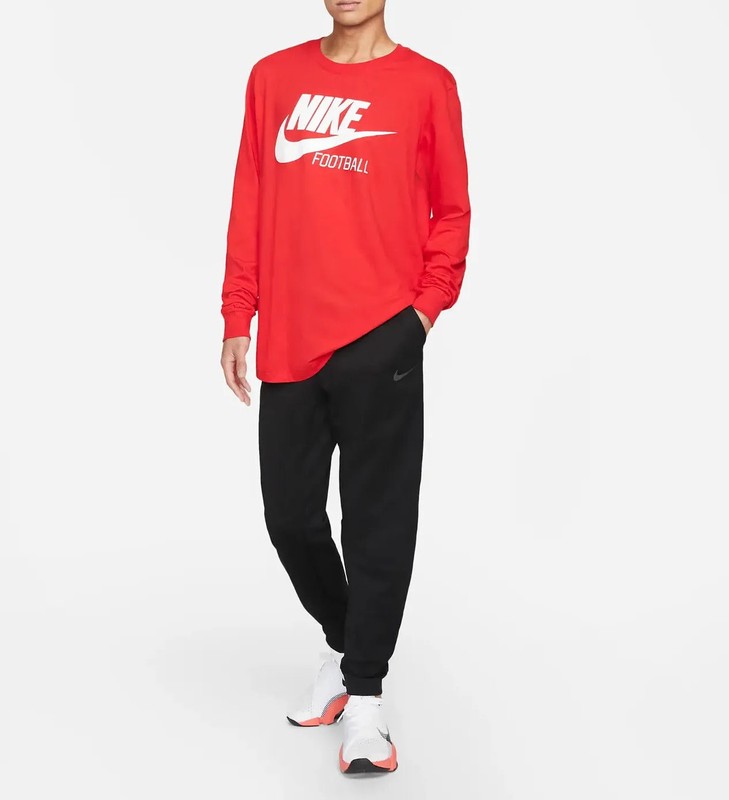 NWT NIKE Men's BIG & TALL Football Long Sleeved Basketball T-Shirt Red 3XL gallery