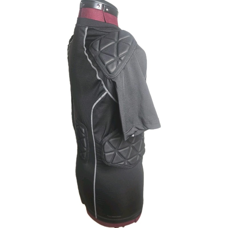Mens Adidas Climacool Padded Compression Goalkeeper Shirt Med Black Short Sleeve gallery