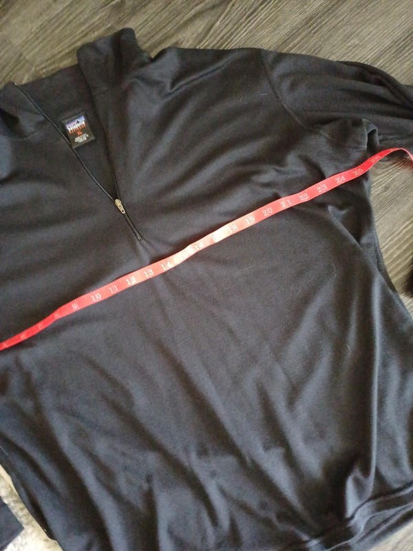 Vintage Patagonia Capilene Shirt Mens XL Black Quarter Zip USA 90s gallery