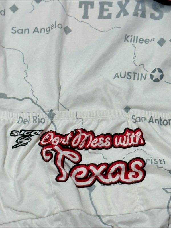 SUGOI Texas Longhorn Cycling Jersey - Red, Blue, White gallery