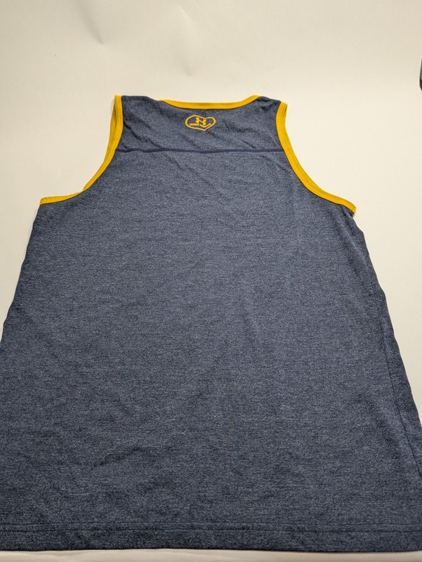 Under Armour Threadborne Run Men’s Blue Heatgear Naval Academy Tank Top M gallery
