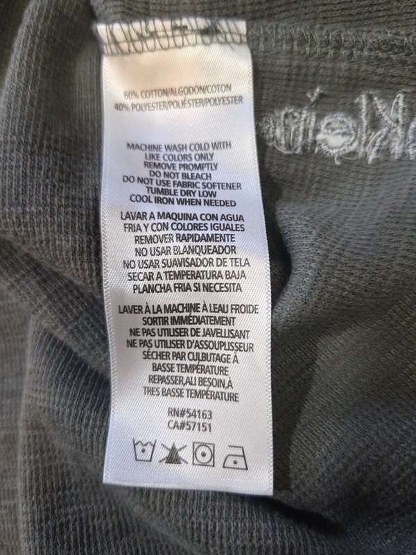 Calvin Klein Performance Mens XL Gray Thermal Long Sleeve Waffle Knit Shirt gallery