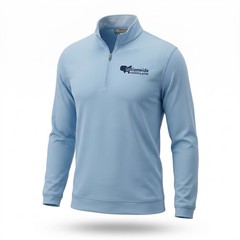 Peter Millar Crown Sport Perth 1/4 Zip Pullover Mens L Blue Nationwide #1532