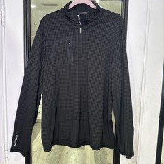 RLX Ralph Lauren 1/4 Zip Golf Pullover Men Sz XLarge Black Check Athleisure MINT