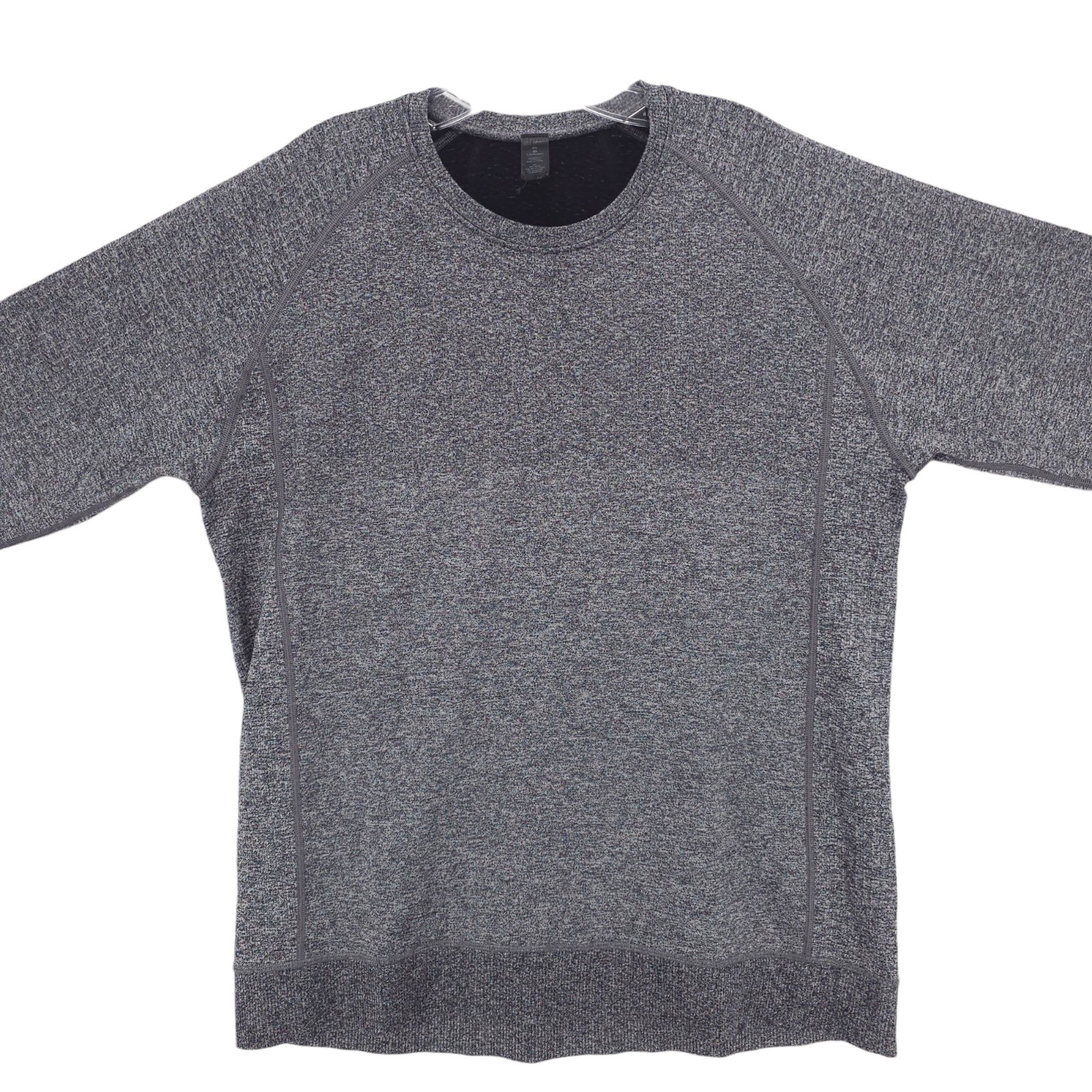 LULULEMON Engineered Warmth Dark Heather Gray/Black Long Sleeve Crew XL gallery
