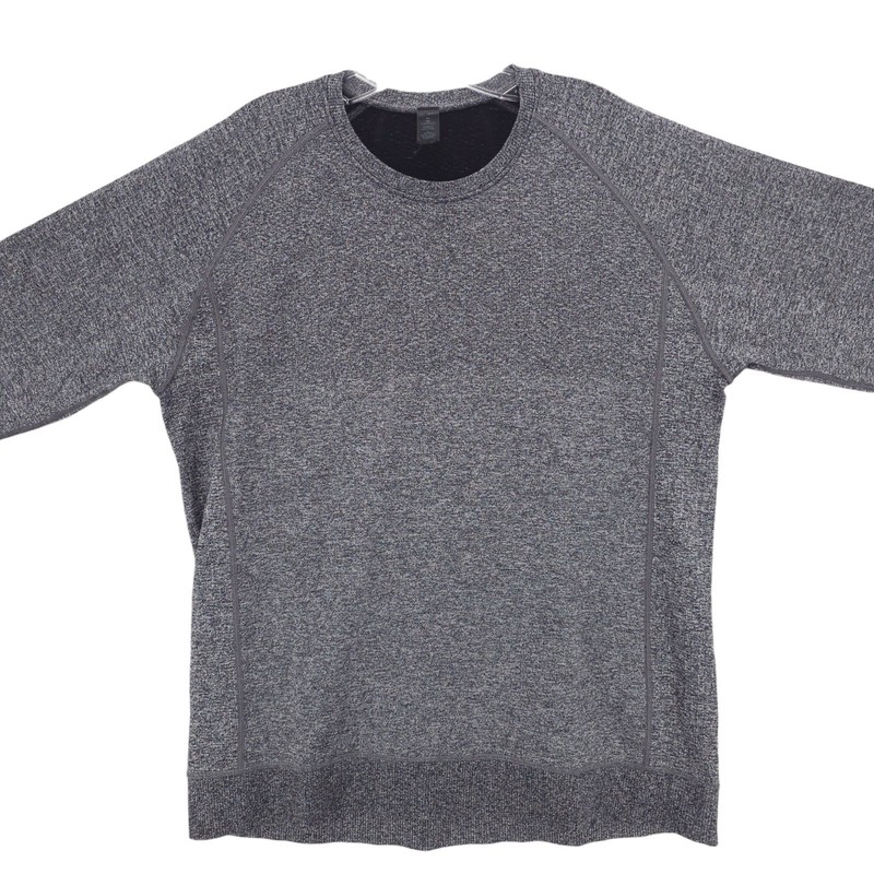LULULEMON Engineered Warmth Dark Heather Gray/Black Long Sleeve Crew XL gallery