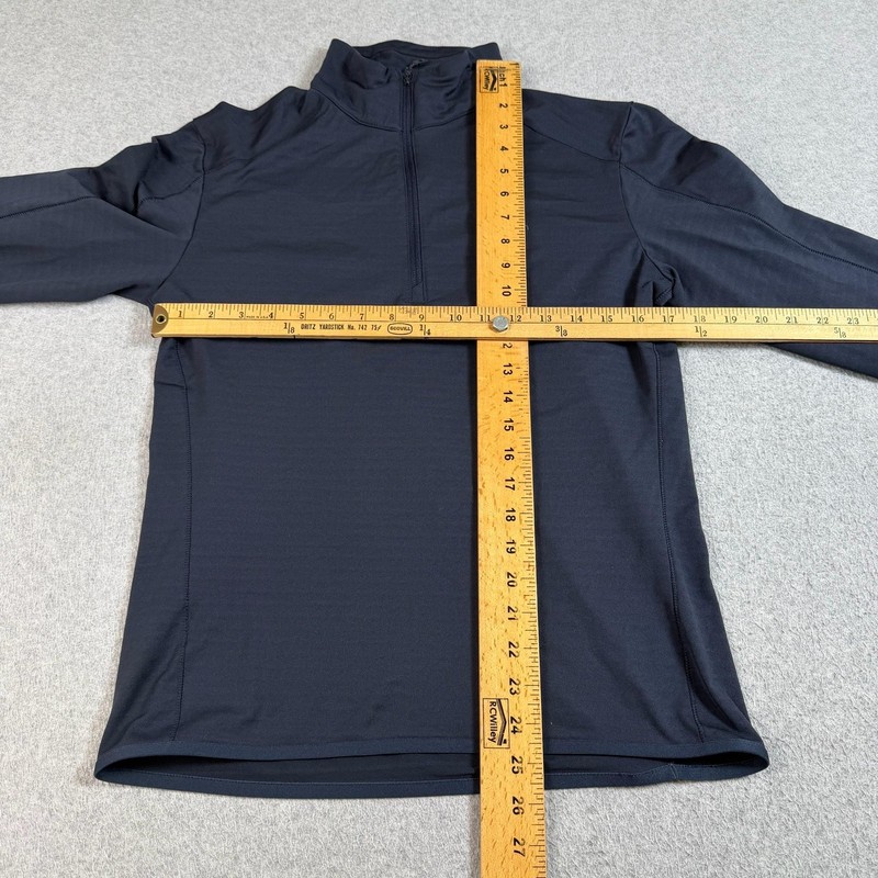 Salomon Shirt Mens Small Blue 1/4 Zip Long Sleeve Mock Neck Base Layer Hiking gallery