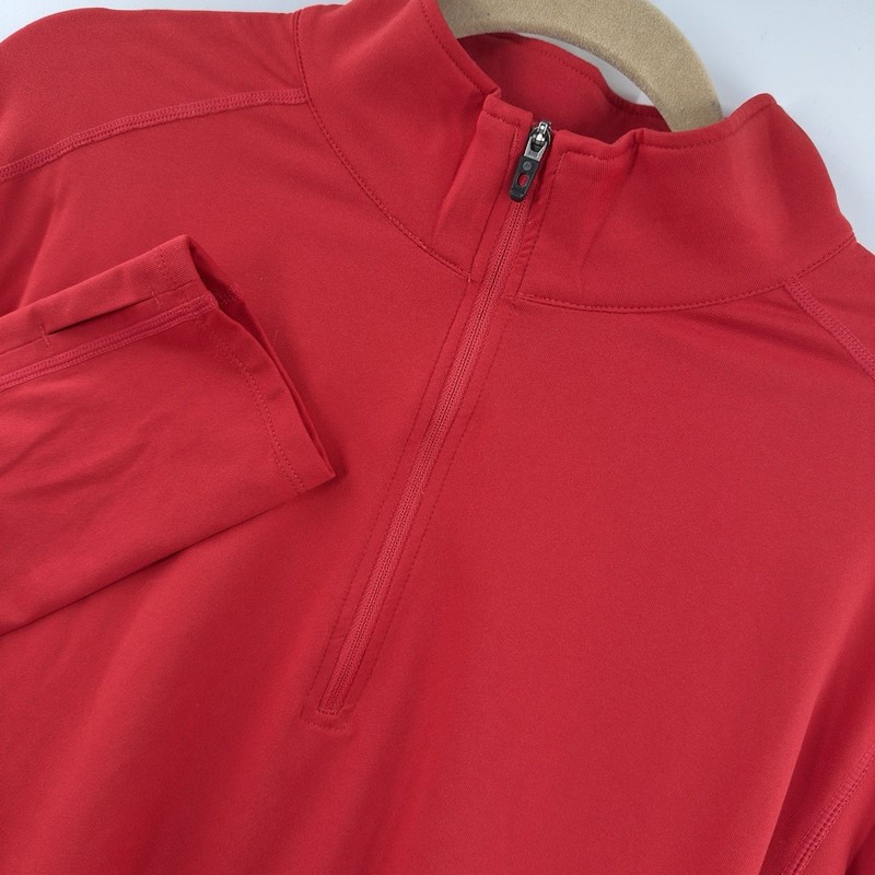 Marmot Half Zip Pullover Mens LARGE Red Harrier Performance Stretch Co. Logo NEW gallery