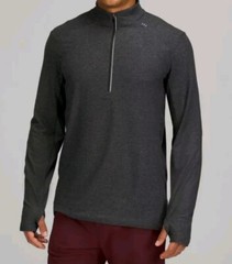 Lululemon Surge Warm Half-zip Pullover In Heathered Graphite Grey/ Black For…