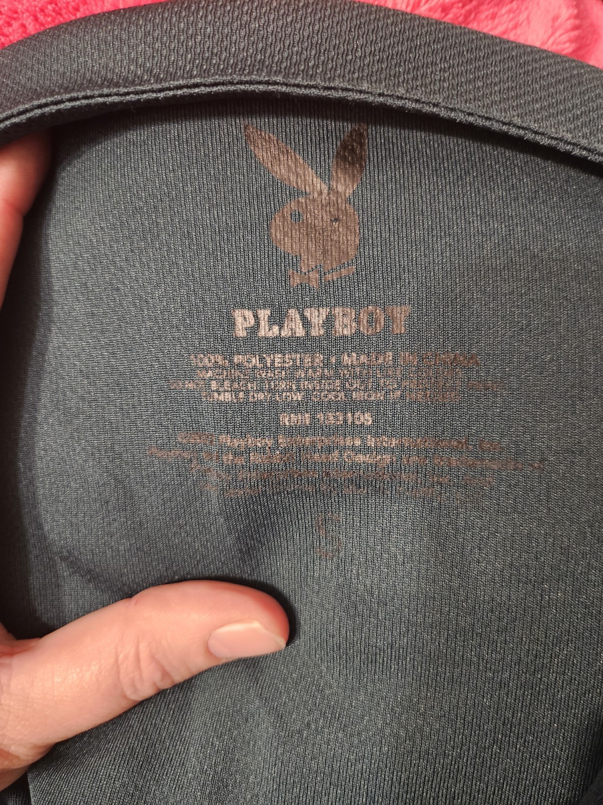 Playboy Men's Green Button Up Baseball Jersey Short Sleeve Bunny Size Sm gallery