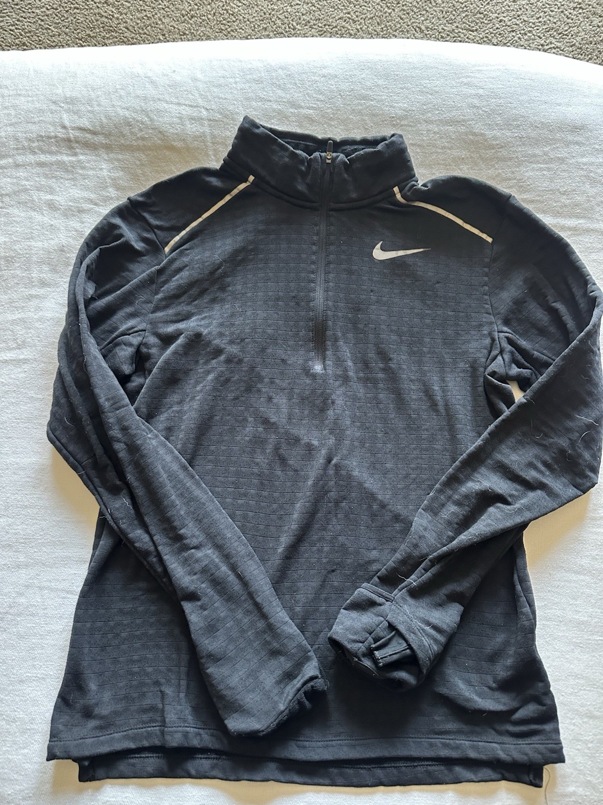 ⭐ NIKE THERMA SPHERE 3.0 ELEMENT DRI FIT RUNNING HALF ZIP CU6087-010 SZ S gallery