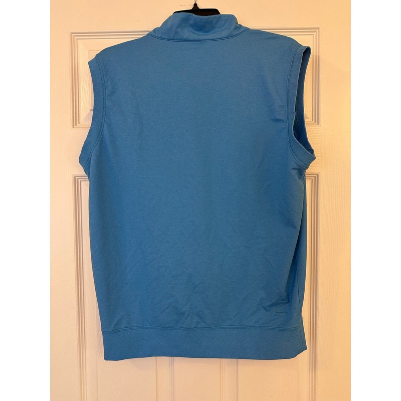Turtleson Baxter ¼ Zip Outerwear Vest Golf Apparel Malibu Blue Sz Large gallery