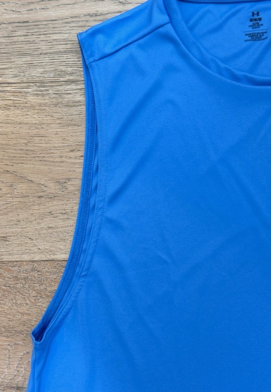 NWT Men’s L Under Armour ETHER BLUE Velocity Muscle Tank Top Shirt 1327972 $25 gallery