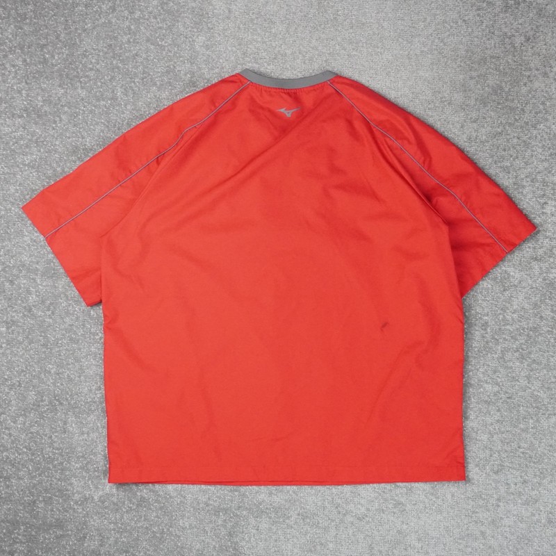 Mizuno Performance Chiefs Softball Large Red Athletic Short Sleeve 1/4 Zip Shirt gallery