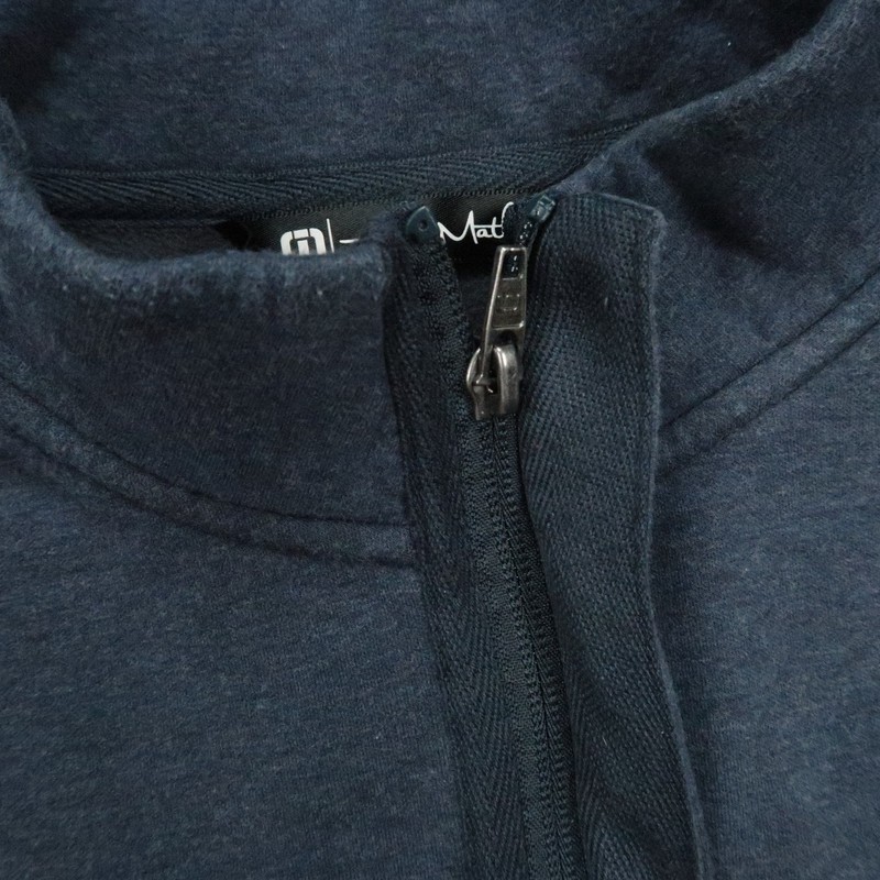 Travis Mathew Pullover Mens Medium Blue Quarter Zip Golf Sweater gallery