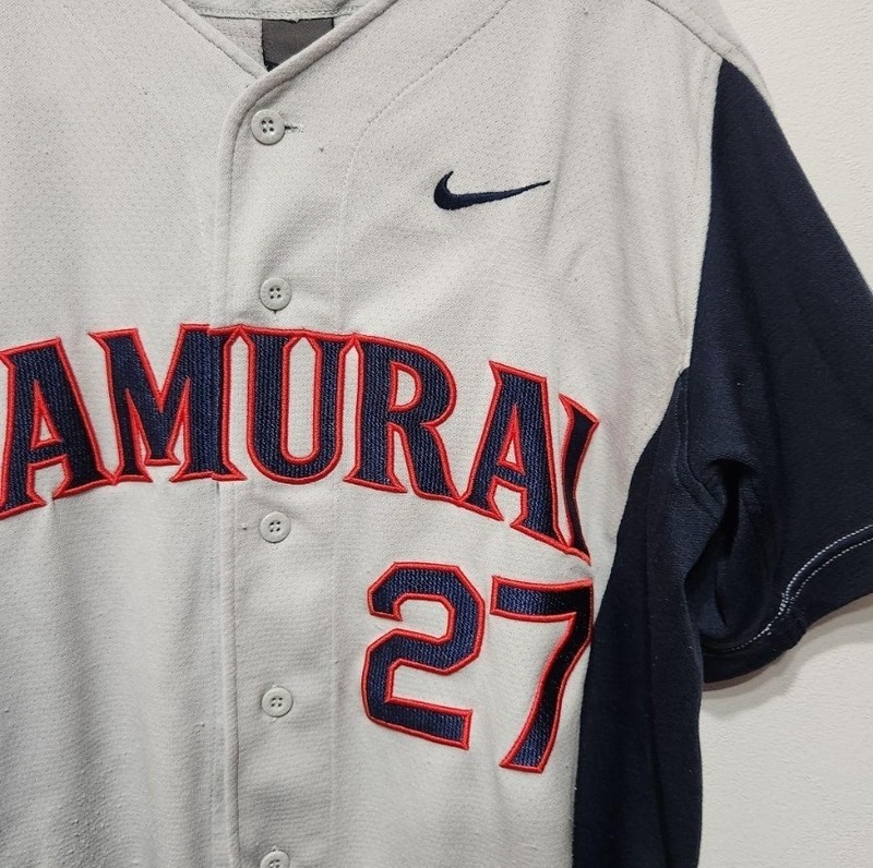 NIKE Samurai Baseball Jersey Made in Japan 90s Vintage Rare Sports Shirt gallery