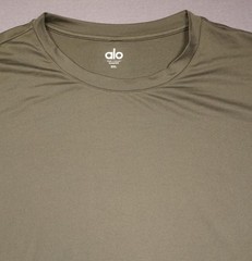 Alo Shirt Mens 2XL Green Short Sleeve Crewneck Performance Athletic Training
