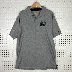 Nike 1 Cent Memphis Tigers Polo Shirt Large Gray Dri Fit Sideline Coach Hardaway