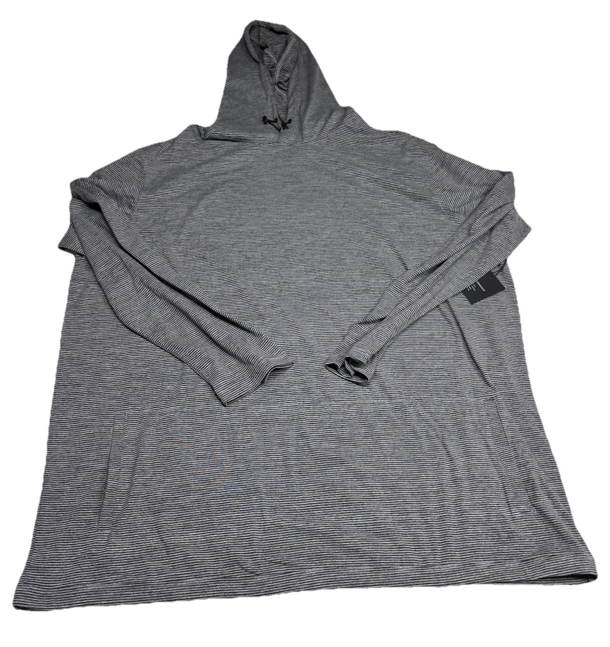 01.ALGO Patrick Performance Hoodie Pullover Mens 3XL Black Striped gallery